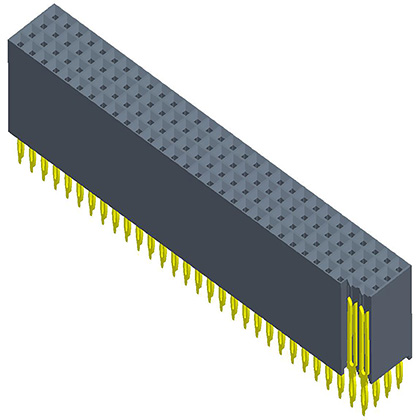 2.00mmFemale Header three/four/five/six Row 180°/ 90° Y-type